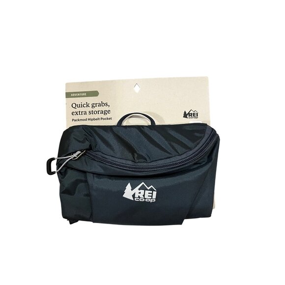 REI Co-op Packmod Hipbelt Pocket Stone Blue Recycled Nylon Hiking NEW - Picture 2 of 9